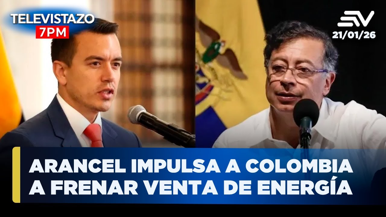 Colombia cierra venta privada de energía a Ecuador | Televistazo 7PM🔴NOTICIAS 21 de enero 2026