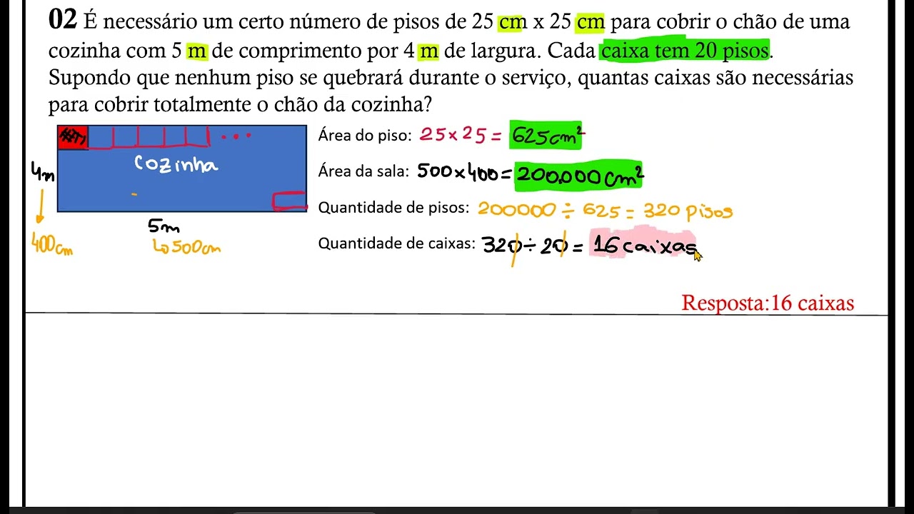 aula Área de quadriláteros