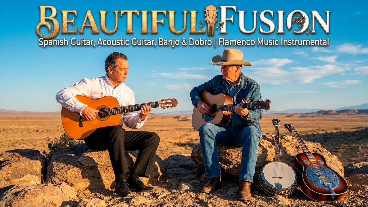 Flamenco & Country Fusion: Spanish & Acoustic Guitar, Banjo & Dobro  | Flamenco Music Instrumental