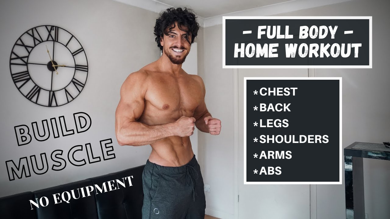 FULL BODY HOME WORKOUT | BUILD MUSCLE NO EQUIPMENT | Rowan Row