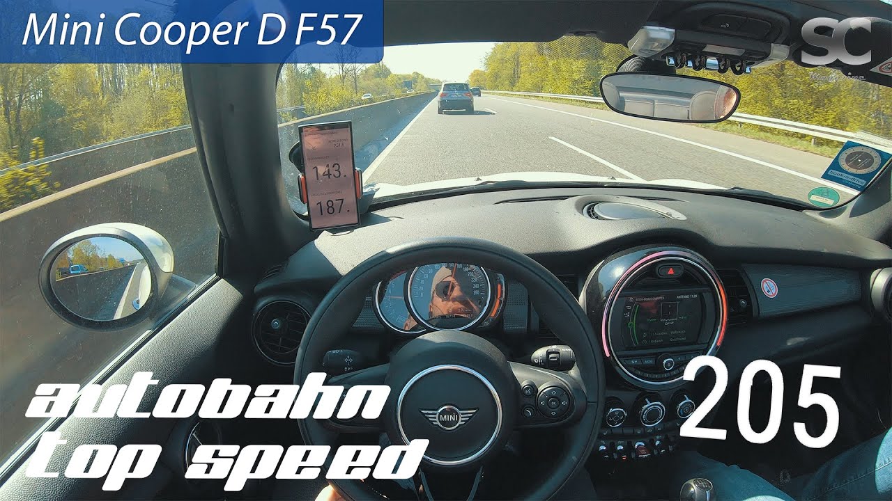 Mini Cooper D F57 (2019) - Autobahn Top Speed / Acceleration / Test Drive POV