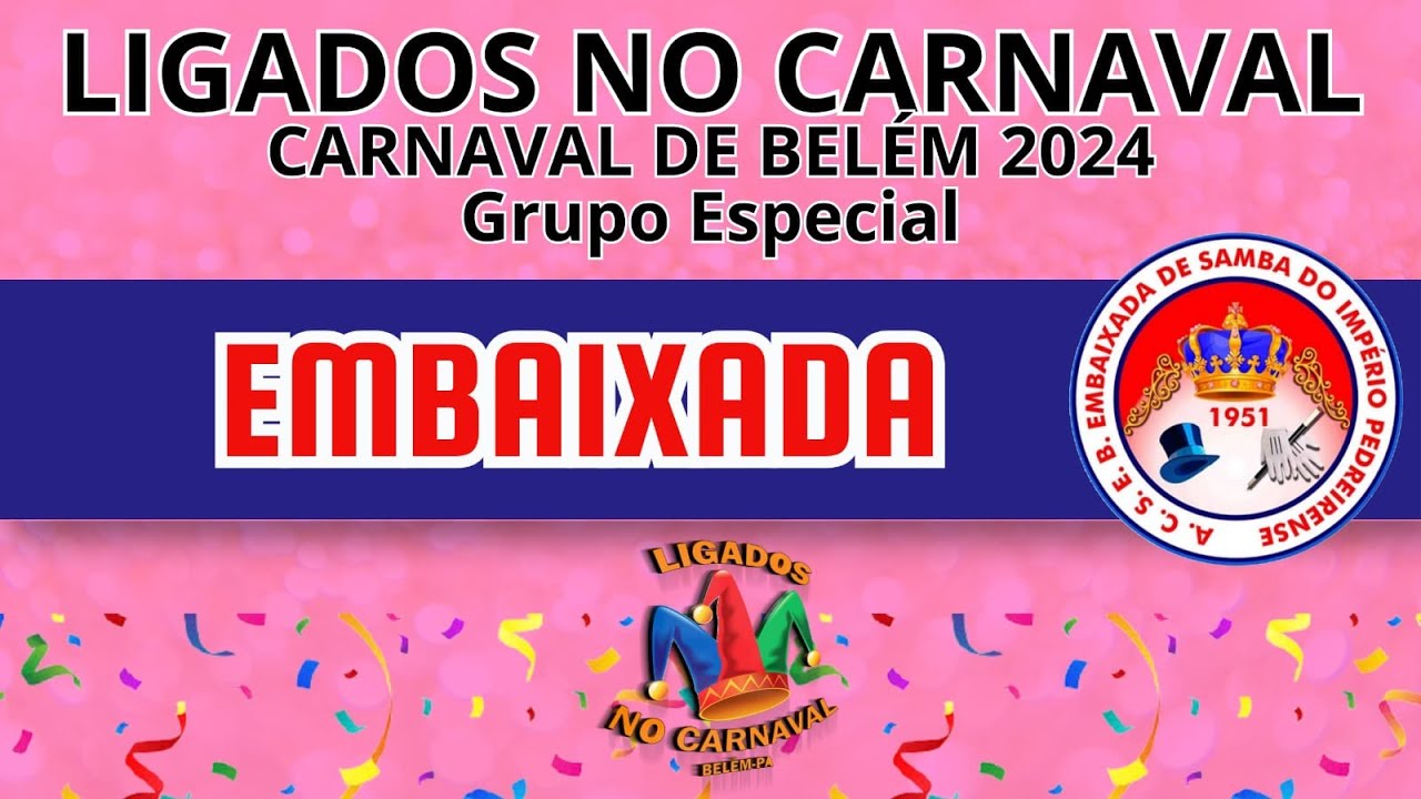 LIGADOS NO CARNAVAL - EMBAIXADA DE SAMBA DO IMPÉRIO PEDREIRENSE 2024.
