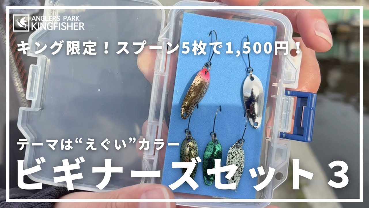 【えぐいカラー：5枚で1,500円】「ビギナーズセット3」のご紹介！！in キングフィッシャー