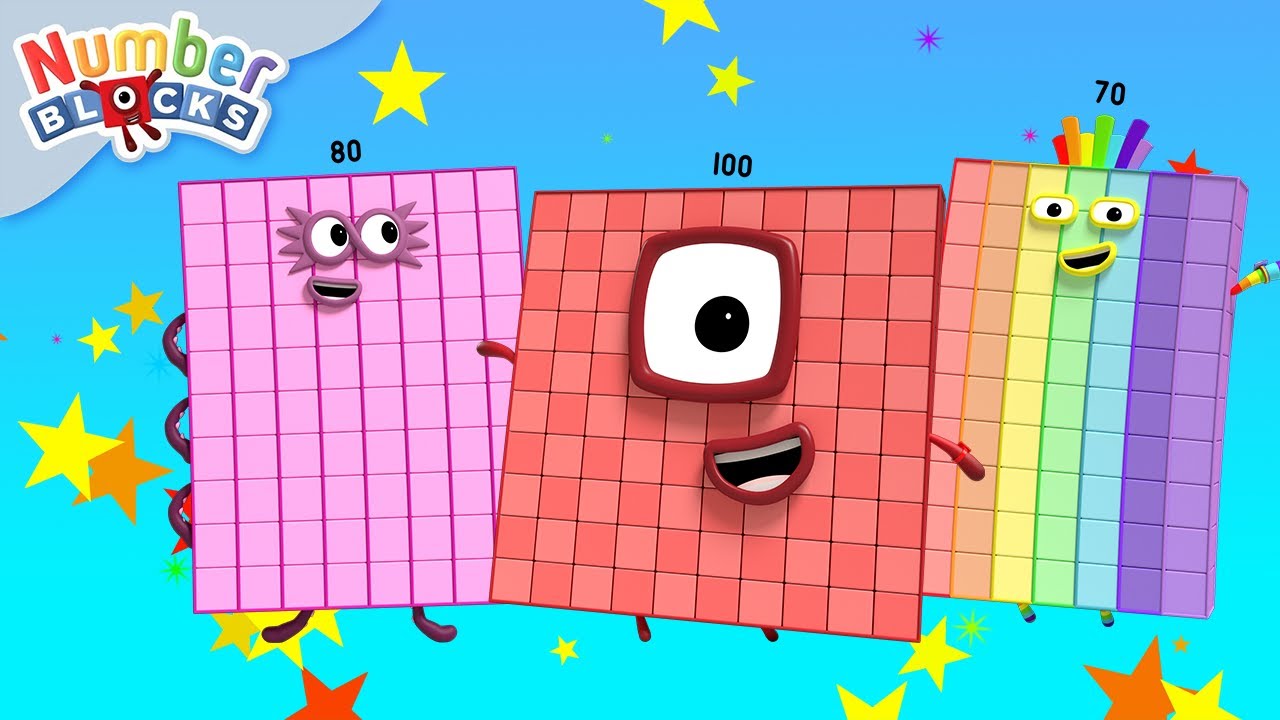 Learn To Count - Big Numbers! 1 Hour Compilation | 123 - Cartoon For Kids | Numberblocks