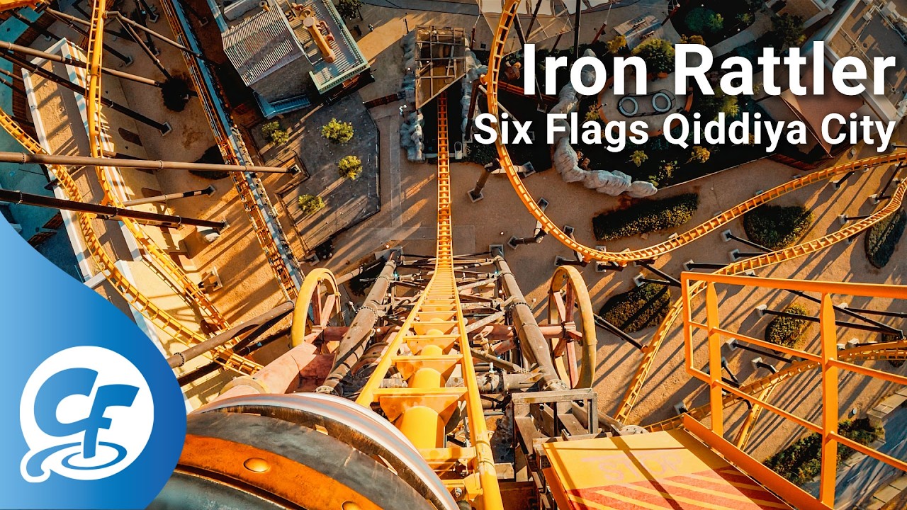 Iron Rattler front seat on-ride 4K POV Six Flags Qiddiya City
