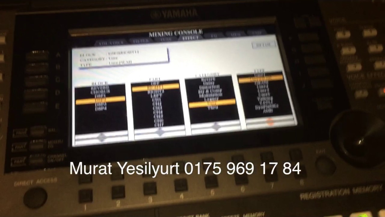 YAMAHA A3000 TANITIM DERS 8 (seslere efekt verme islemi)