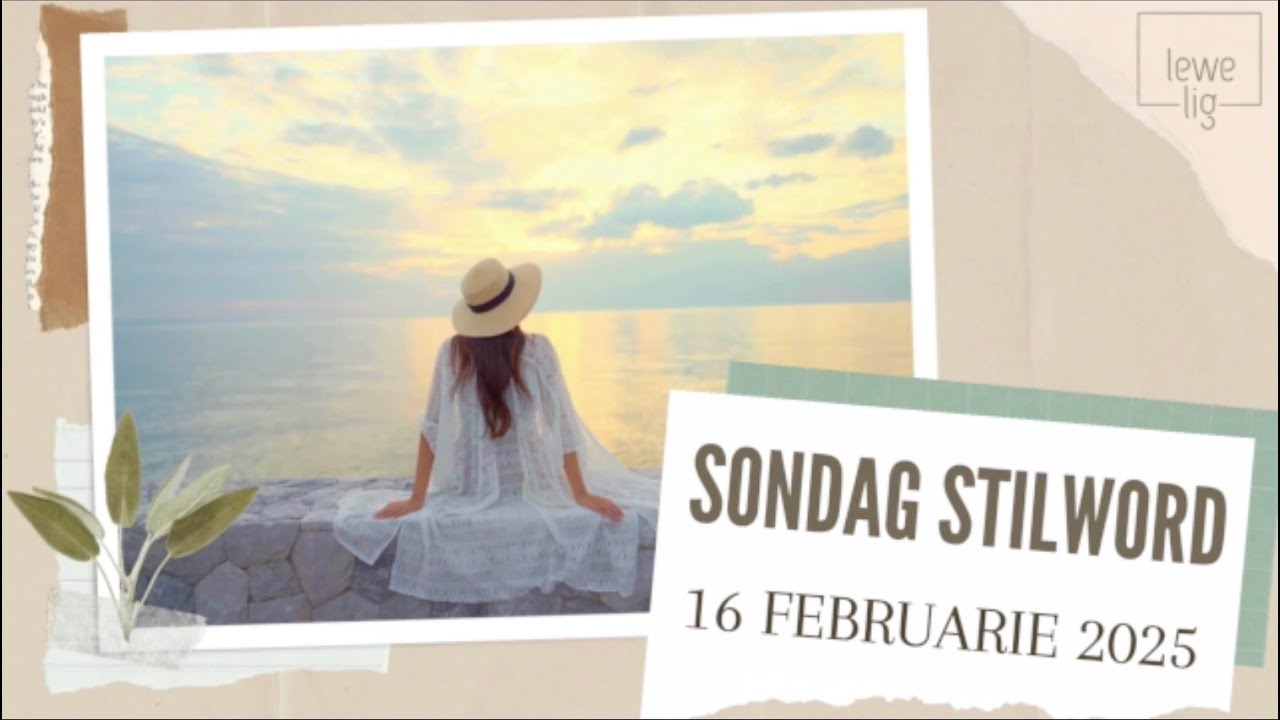 SONDAG STILWORD - HOE LUISTER JY?