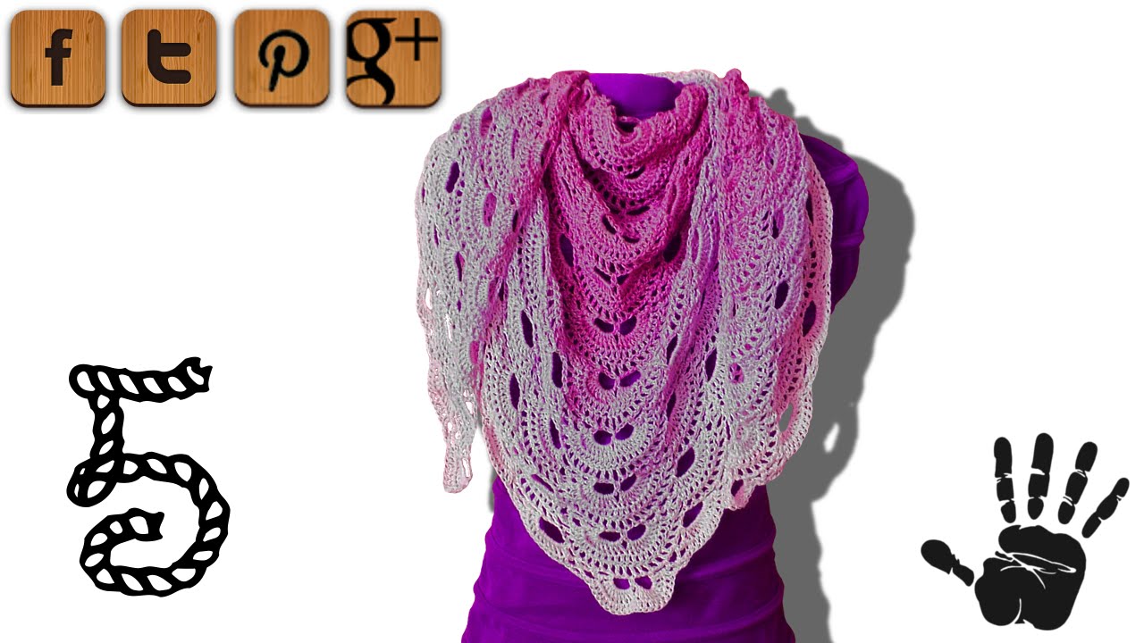 Virus shawl crochet tutorial part 5 - © Woolpedia