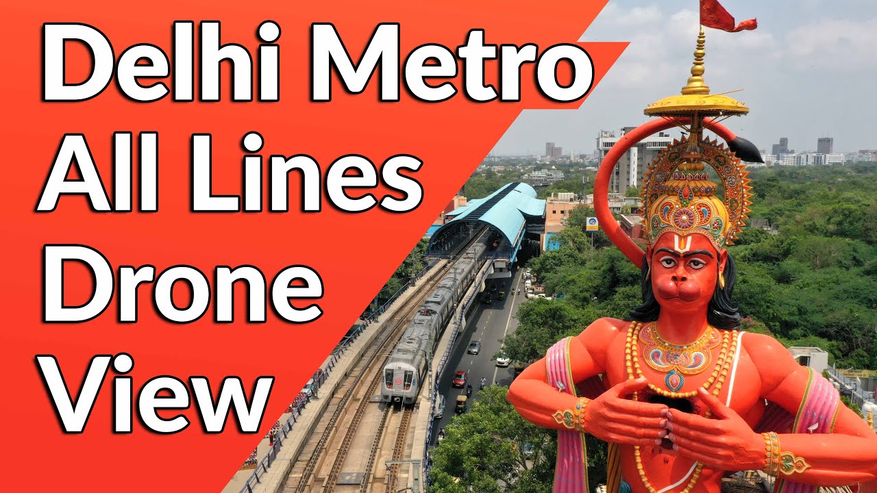 Delhi Metro All Lines Drone View | Arial View | Bird Eye View | DMRC | The White Show