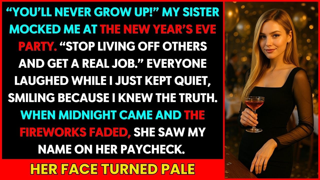 My Sister Mocked Me at the New Year’s Eve Party—Then Found Out I Was Signing Her Paycheck...