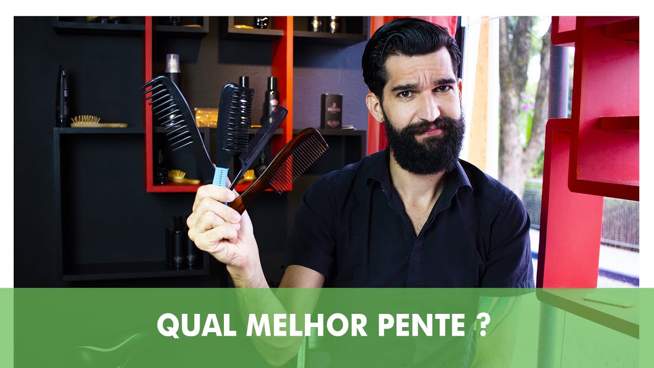 Qual melhor pente para penteado masculino com pomada molhado ou gel?