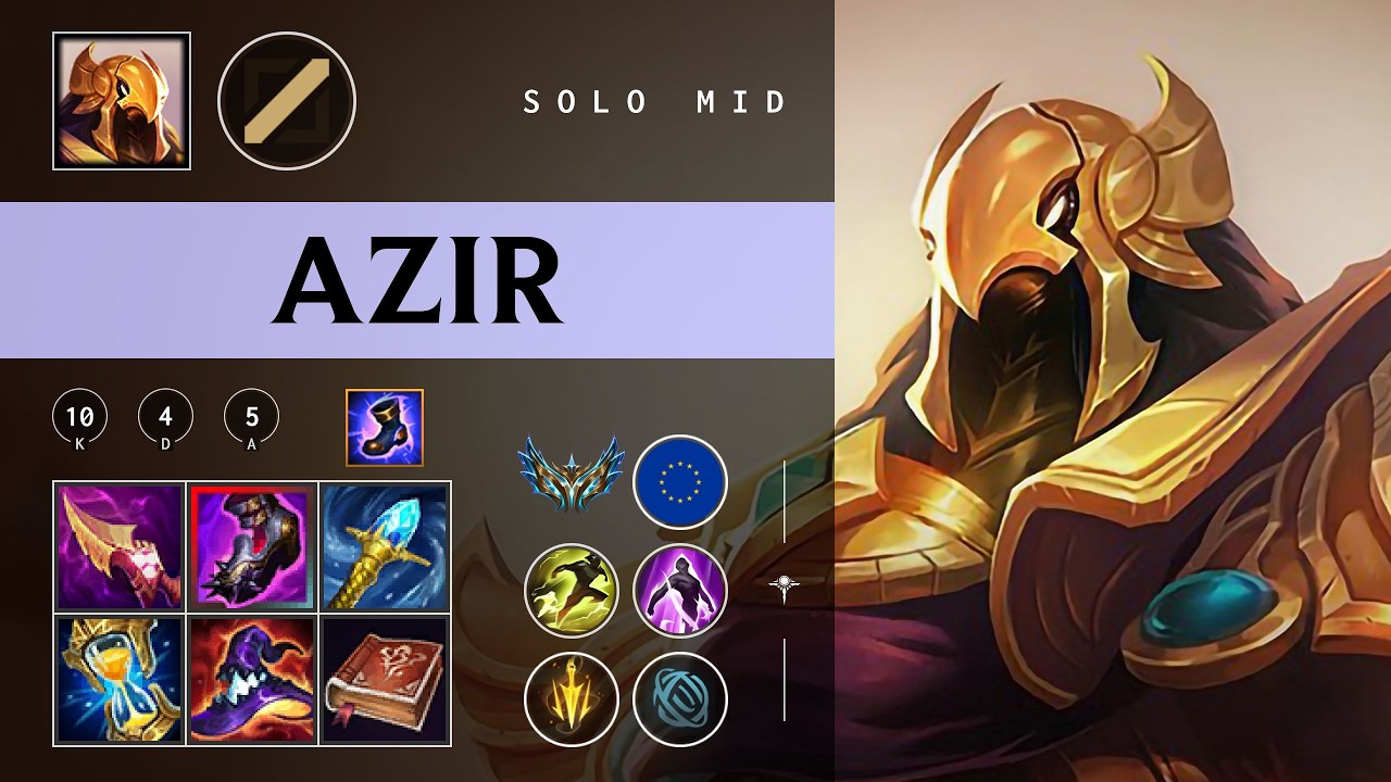 Azir Mid vs Galio - EUW Challenger Patch 26.05