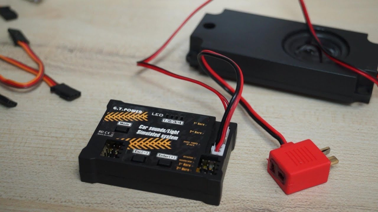 Звуковая и световая система GT Power для радиоуправляемых машин