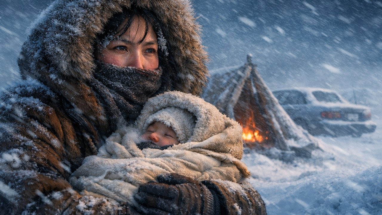 “Trapped in the World’s Coldest Storm A Single Mother’s 24 Hour Camp Survival”