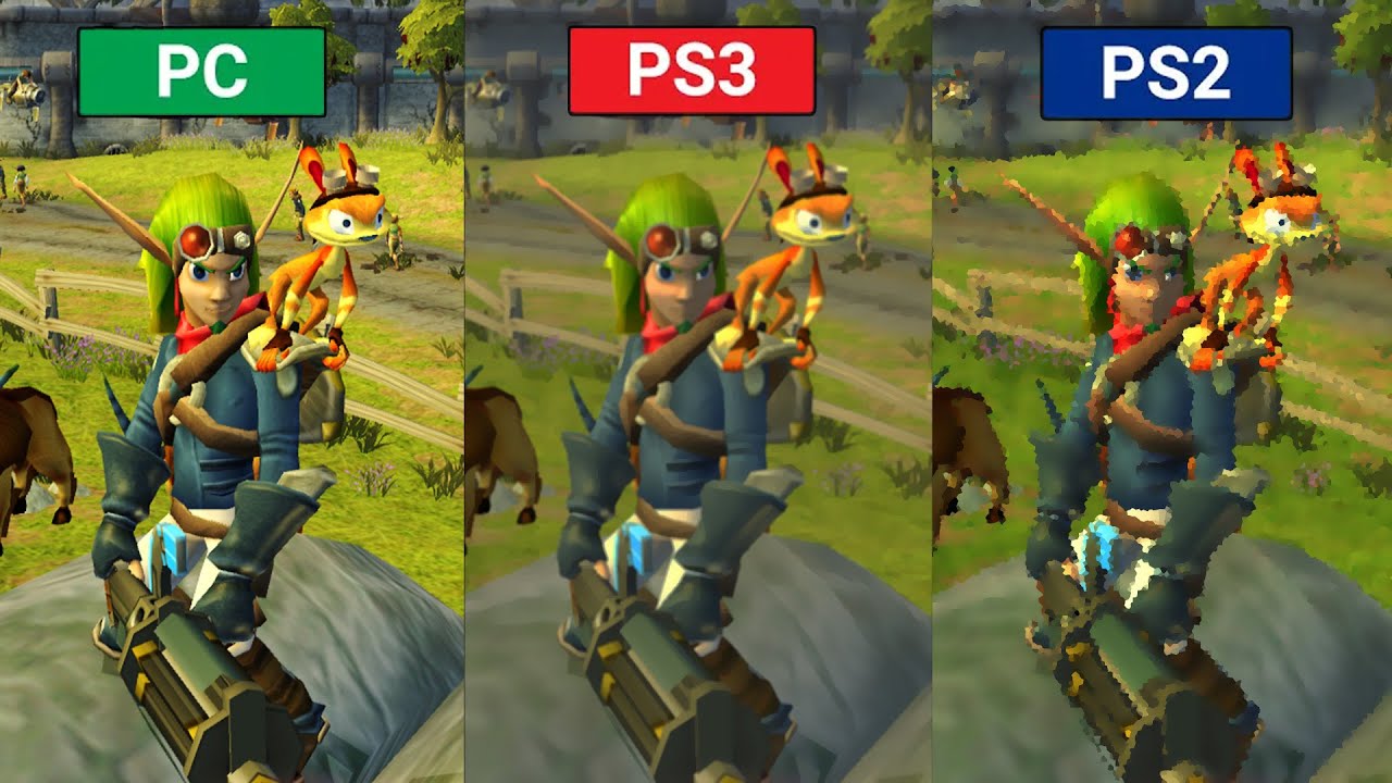 Jak II - PS2 vs PS3 vs PC Graphics Comparison