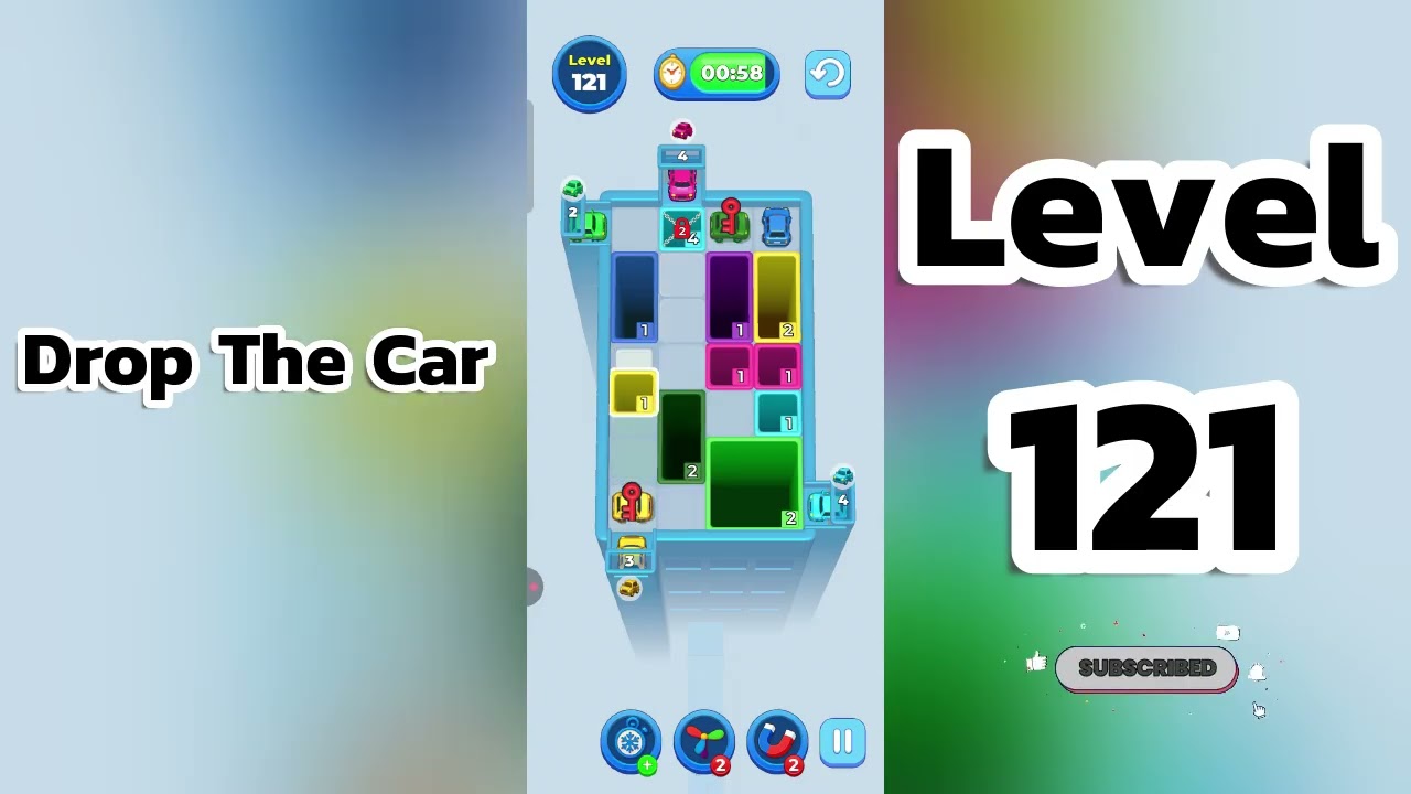 🚗 Drop The Car Level 121 Walkthrough | Car Puzzle Game Solution | Go Answer