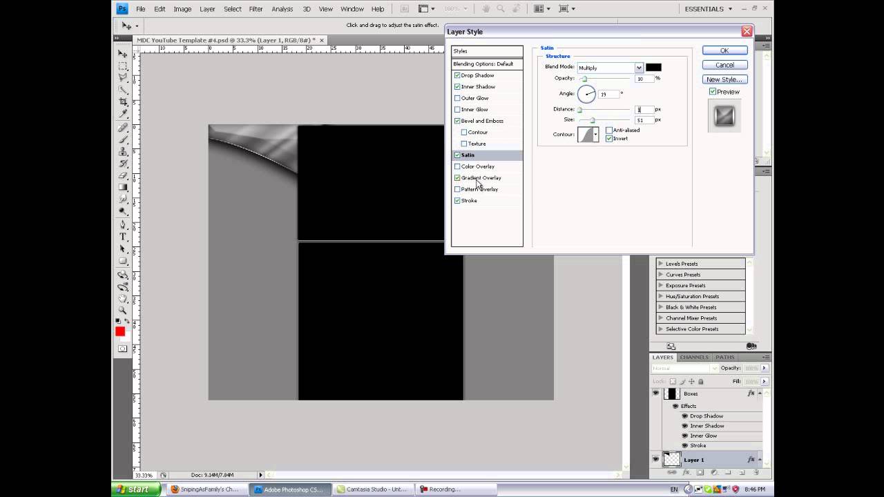 Metal layers effect tutorial