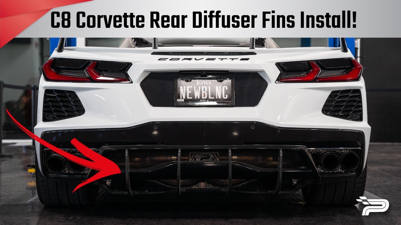 C8 Corvette Rear Diffuser Fins Install! - Paragon Performance