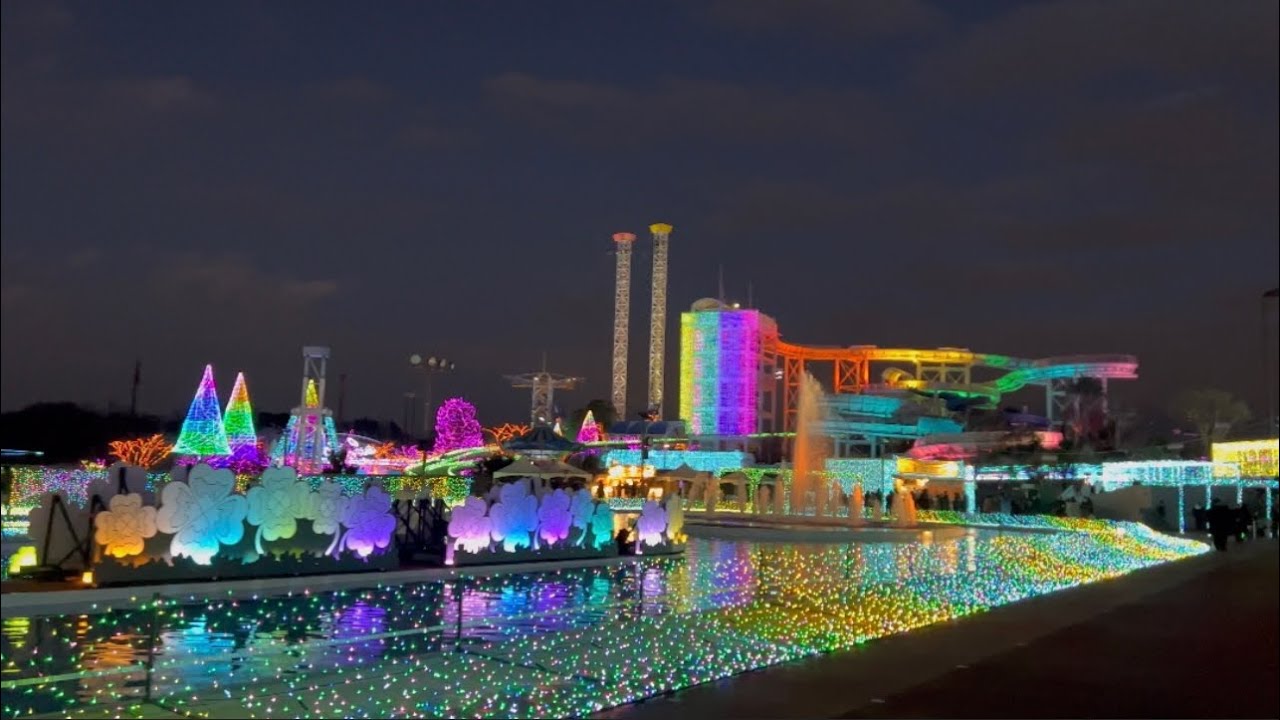 【4K】- Tokyo Walking Tour Yomiuriland illumination | よみうりランド| Japan