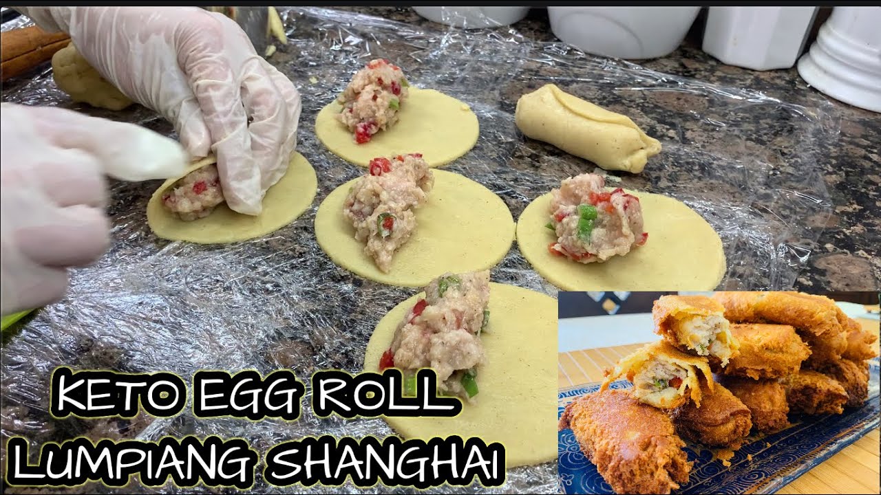 LUMPIANG SHANGHAI USING COCONUT FLOUR WRAPPER | KETO EGG ROLL| KETO AND LOW CARB DIET