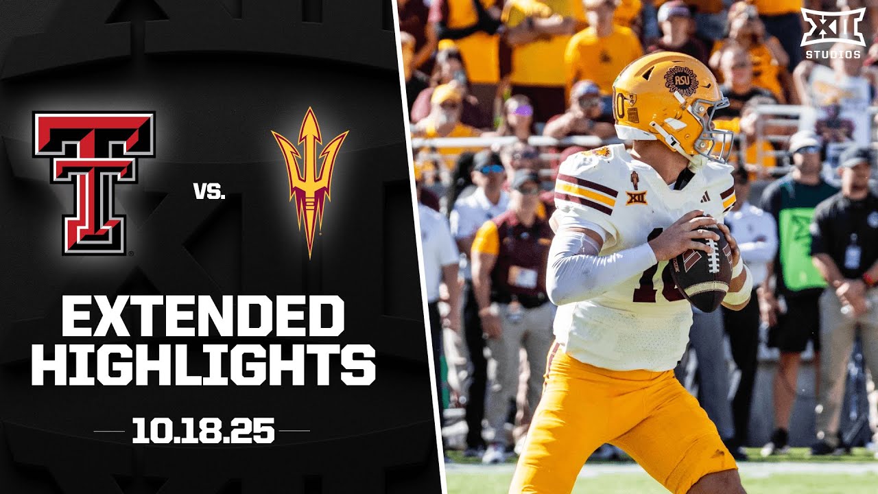 #7 Texas Tech vs. Arizona State Extended Highlights | 2025 Big 12 Football
