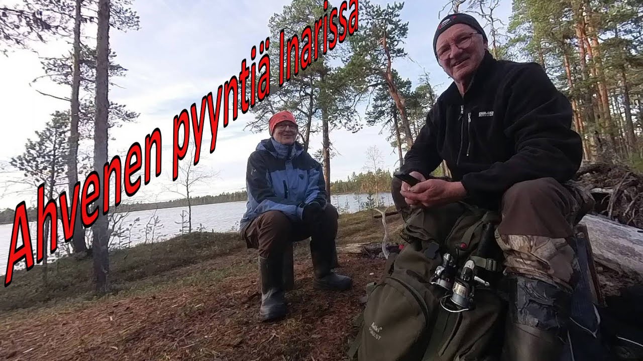 Ahvenen pyyntiä Inarissa.