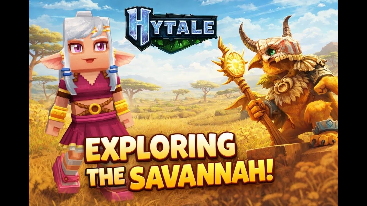 Exploring the Hytale Savannah Biome | Dangerous Monsters & Deadly Wildlife