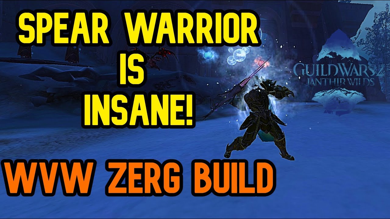 GW2 WvW - Spear Warrior Build For Zerg Fights - Easy and Strong !