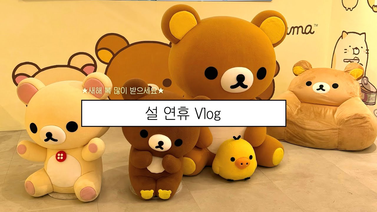 설 연휴 브이로그 ˃ ᵕ ˂ (홍대 나들이🚃/ CU 이웃집 통통이 두바이 쿠키 후기🍪/ 롯데백화점 팝업🍰/ 편입 설명회📋)