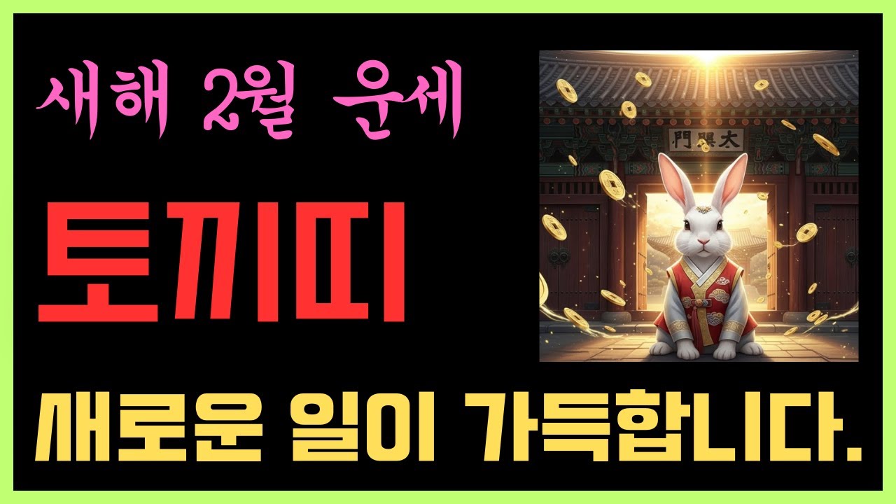 2월 토끼띠ㅣ드디어 막힌 운이 풀립니다