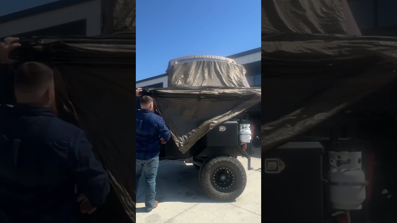 Overland trailer set up! #adventuresoverland #offroad #overland #offroading #overlandlife #xpedition