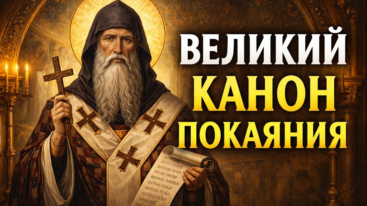 СРЕДА ВЕЛИКОГО ПОСТА 🔥ВЕЛИКИЙ КАНОН ПОКАЯНИЯ — ПРОЧТИ И СПАСИ ДУШИ