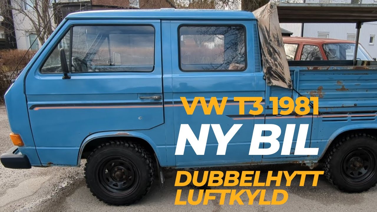 Köper ny bil VW T3 1981 luftkyld folka pickis.