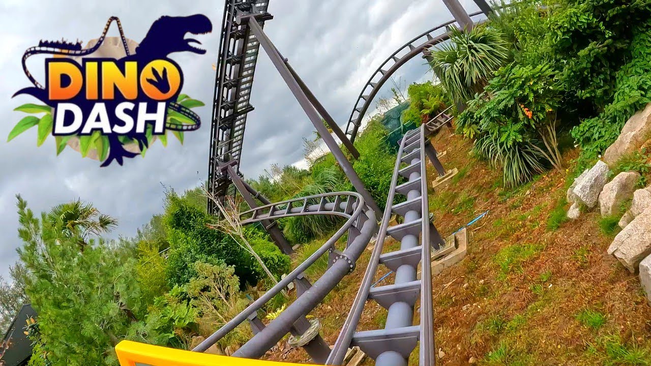 Dino Dash 4K On Ride POV -  Emerald Park