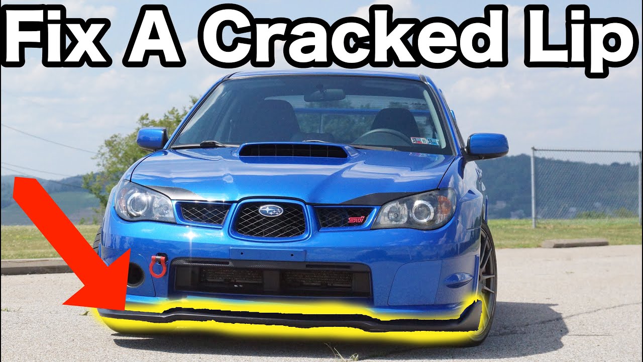 How To Repair Your Front Lip Using Epoxy! VERY STRONG!