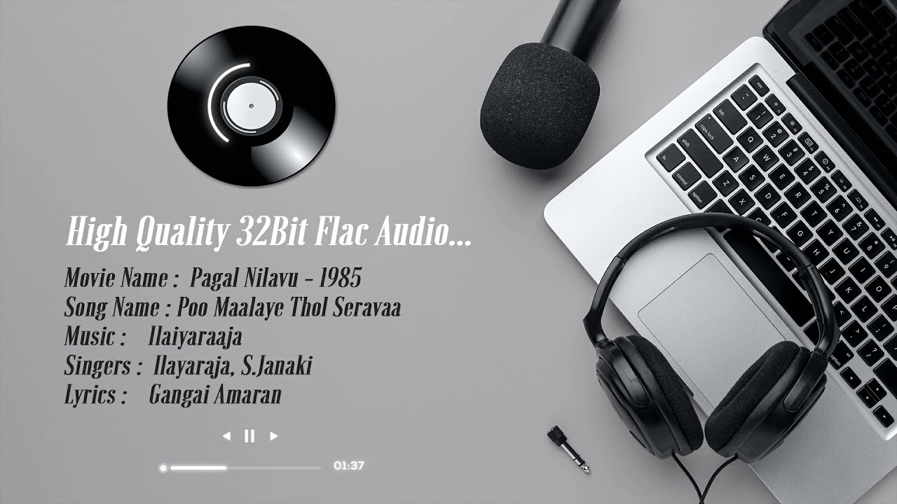 Poo Maalaye Thol Seravaa - High Quality Remastered 5.1|32Bit Flac Audio| Ilayaraja | Pagal Nilavu