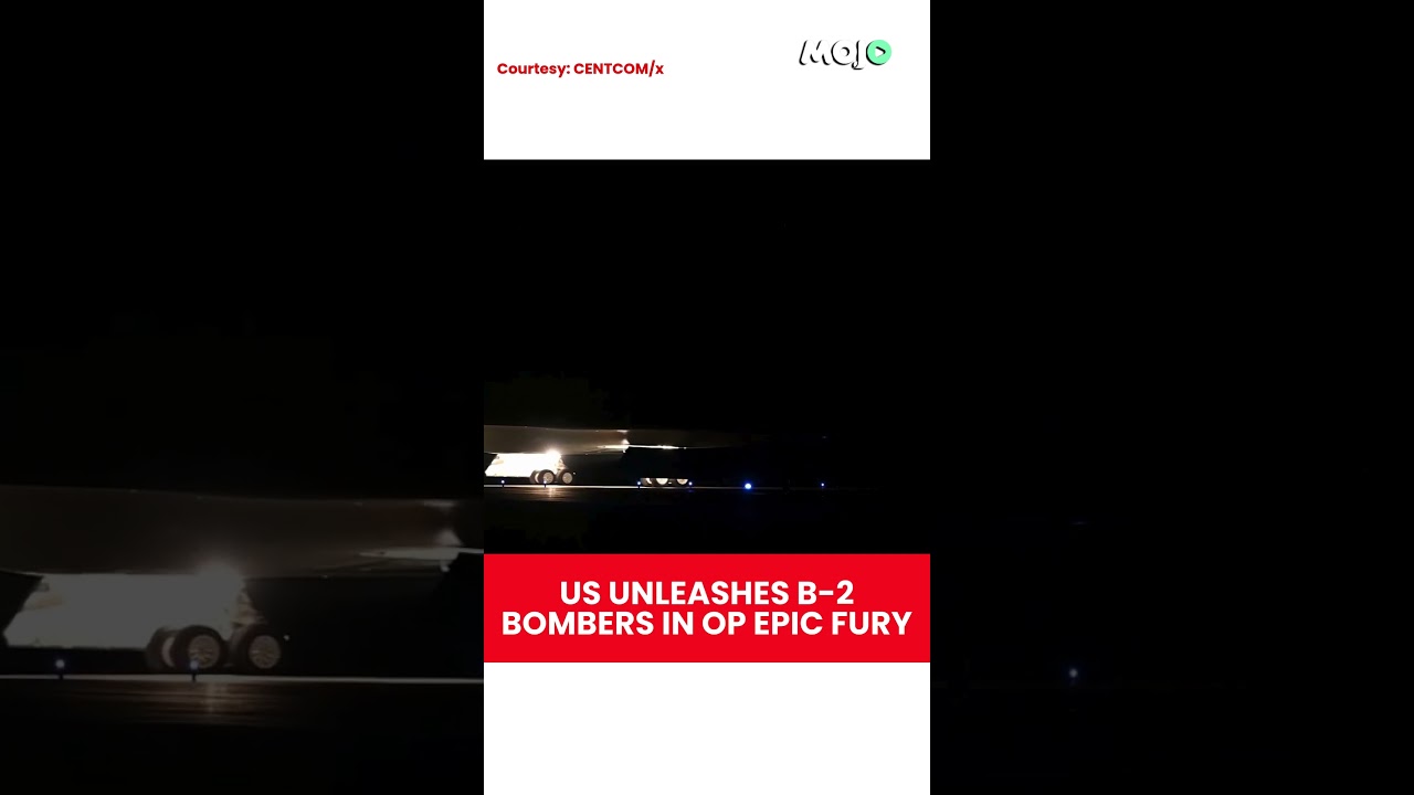 VIRAL | Iran Israel War | US Central Command Releases Clips Of B-2 Stealth Bombers Taking off