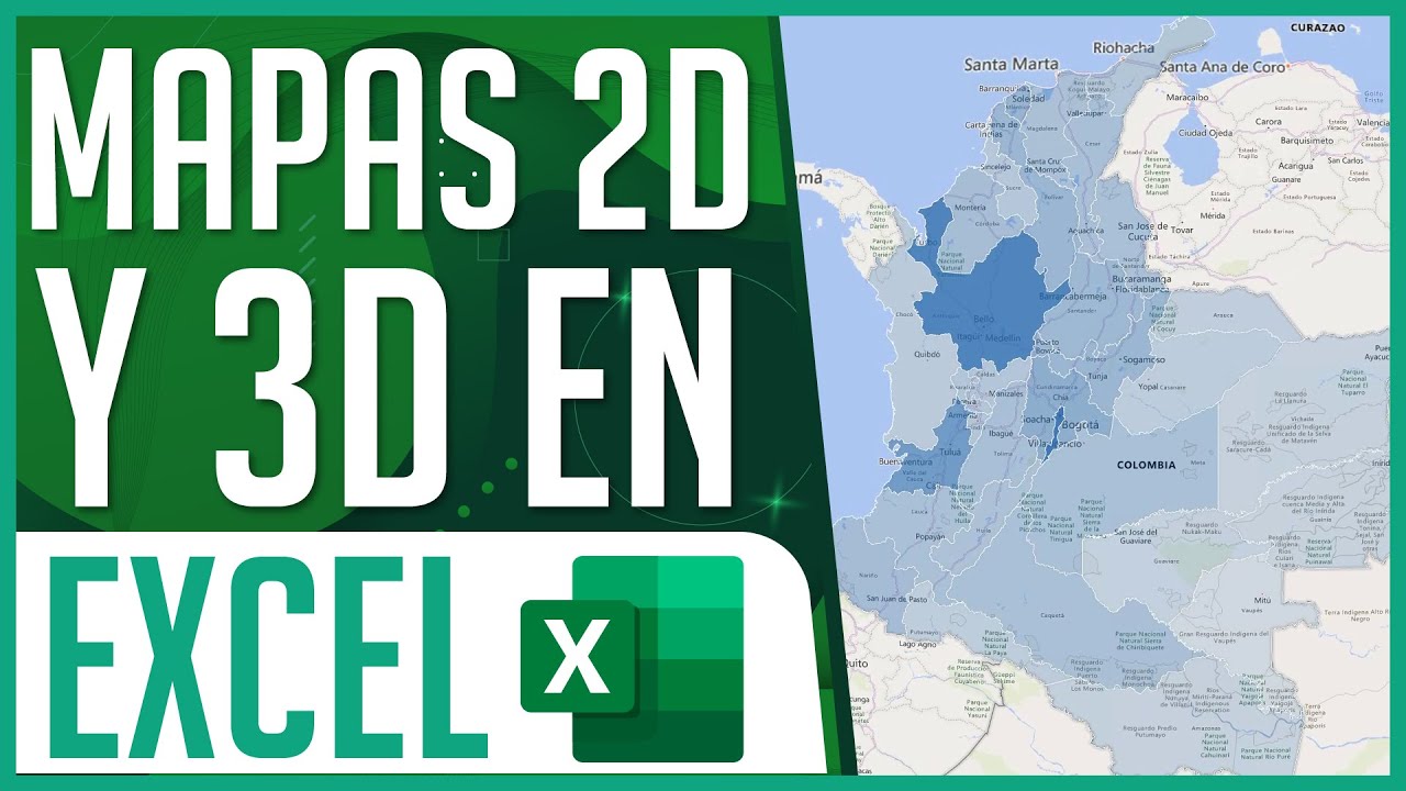 Crea Gráficos de Mapas 2D y 3D desde cero en Excel 🎓 Dostin Hurtado