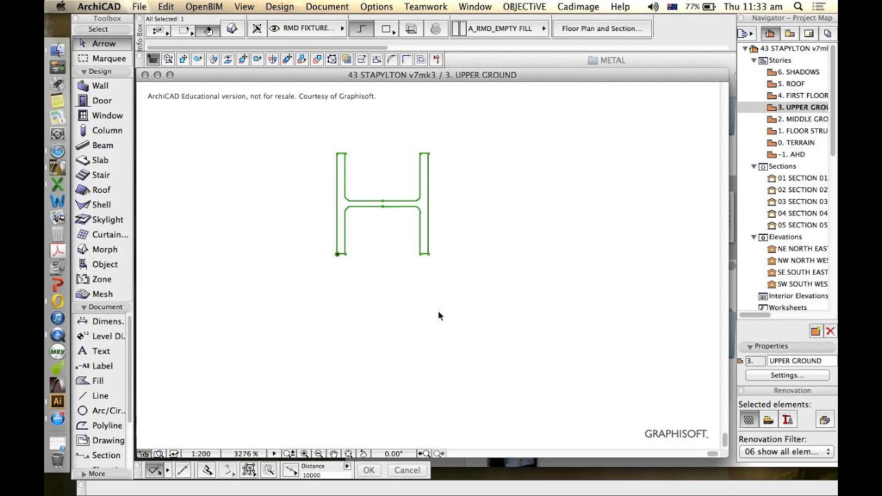 ARCHICAD - MORPH TOOL - FREE ROTATE & STRETCH
