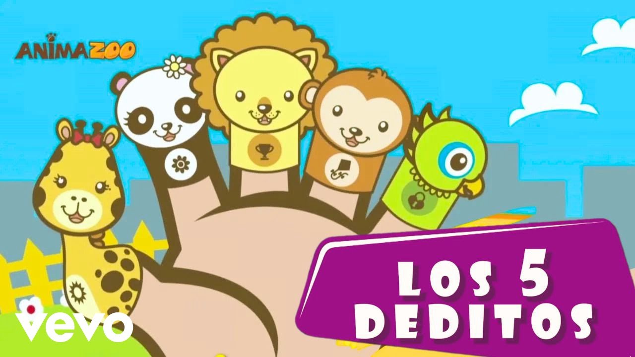 Animazoo - Los 5 Deditos ♫ Animazoo Canciones Infantiles para Aprender y Juga