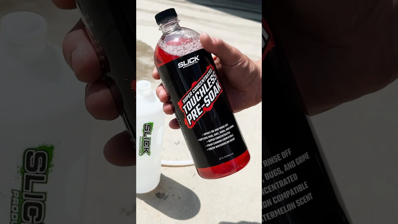 Touchless Pre-Soak Carwash! #carcleaningproducts #slickproducts #autodetailing #detailing #autoclean