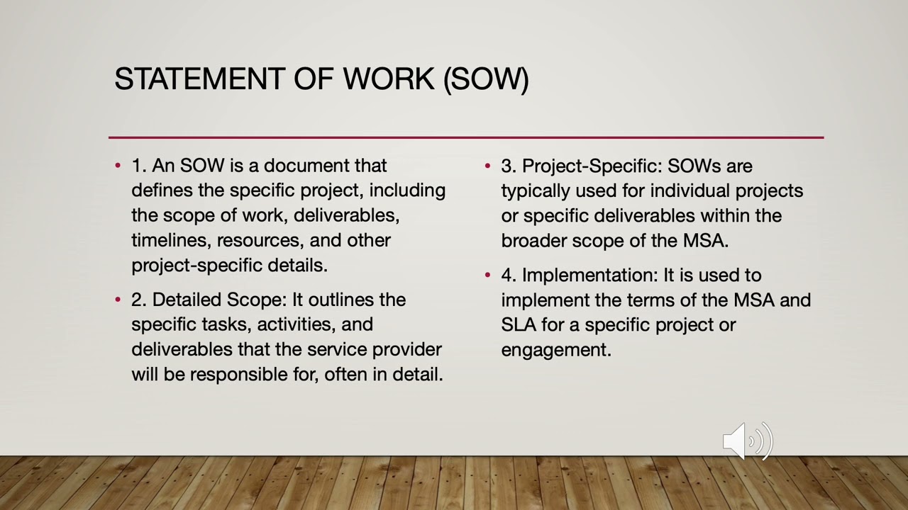 Knowledge Base by Telco LLC  MSA, SLA and SOW explained