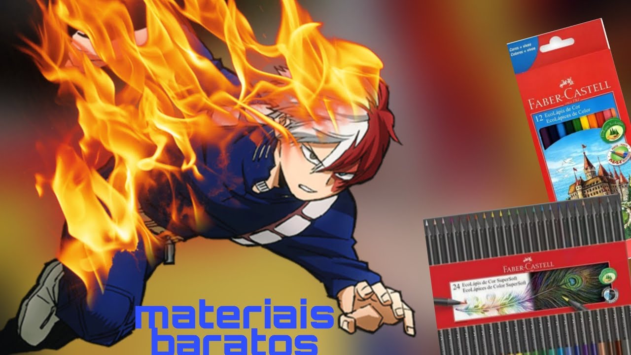 dicas que v&atilde;o te ajuda na sua pintura /speed drawings Shoto Todoroki 😜😜👍