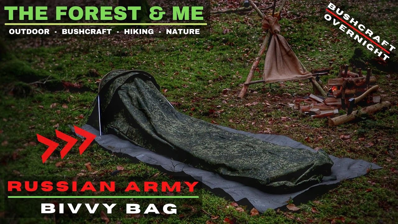 Russian Army Bivvy Bag (Ratnik) | Bushcraft Overnight | Bushcraft Skills | Bushcraft Chair | ASMR