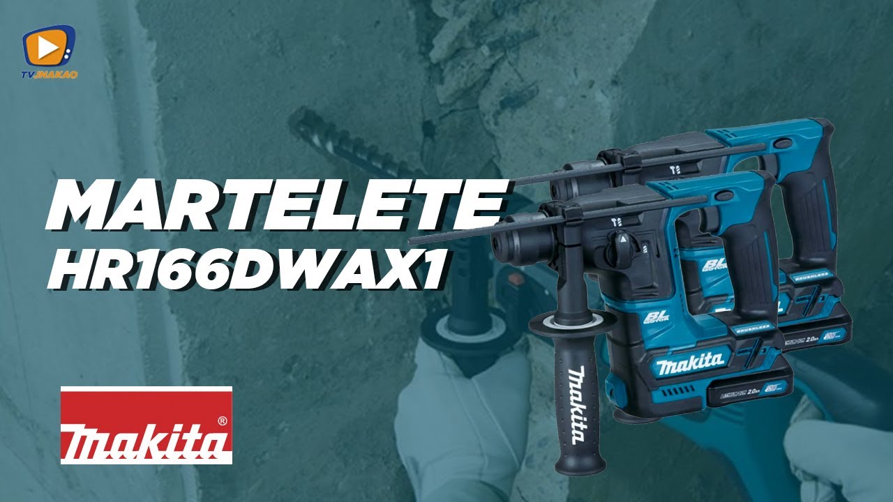 Como usar Martelete à Bateria HR166DWAX1 Makita