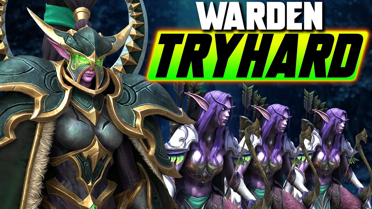 WARDEN — Серьёзная игра с высоким MMR! — WC3 — Grubby