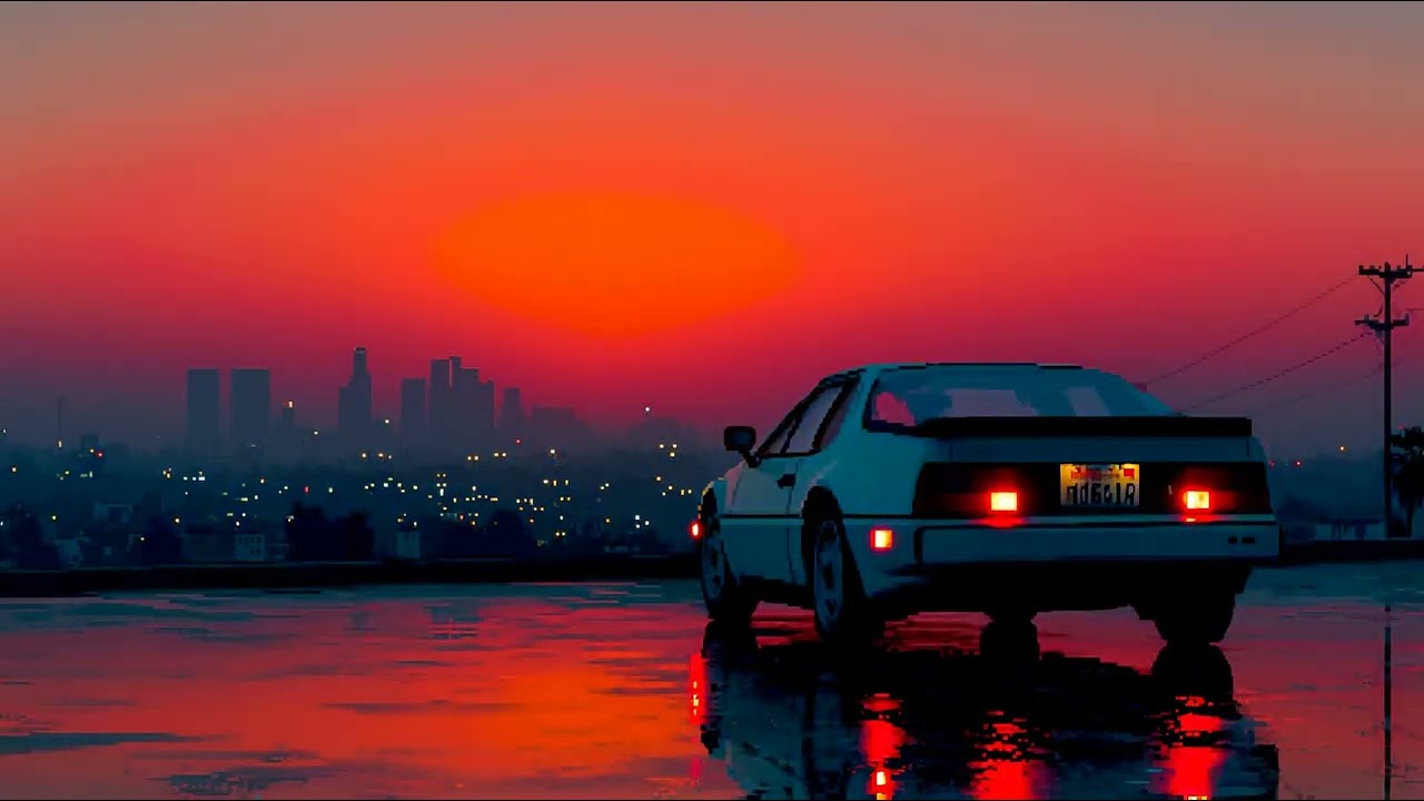 Urban Sunset Rooftop 🌅 | Retro Synth Pop & Nostalgic Cityscapes