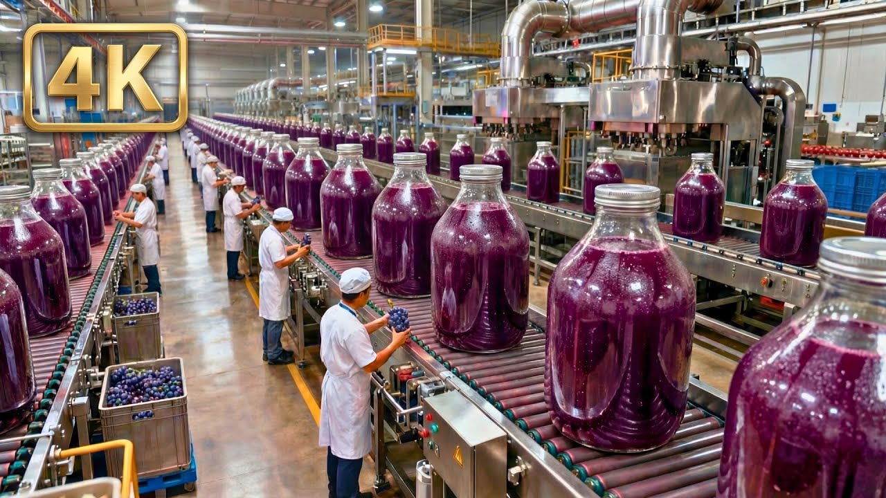 From Fresh Grapes to Packaged Juice: The Complete Factory Process