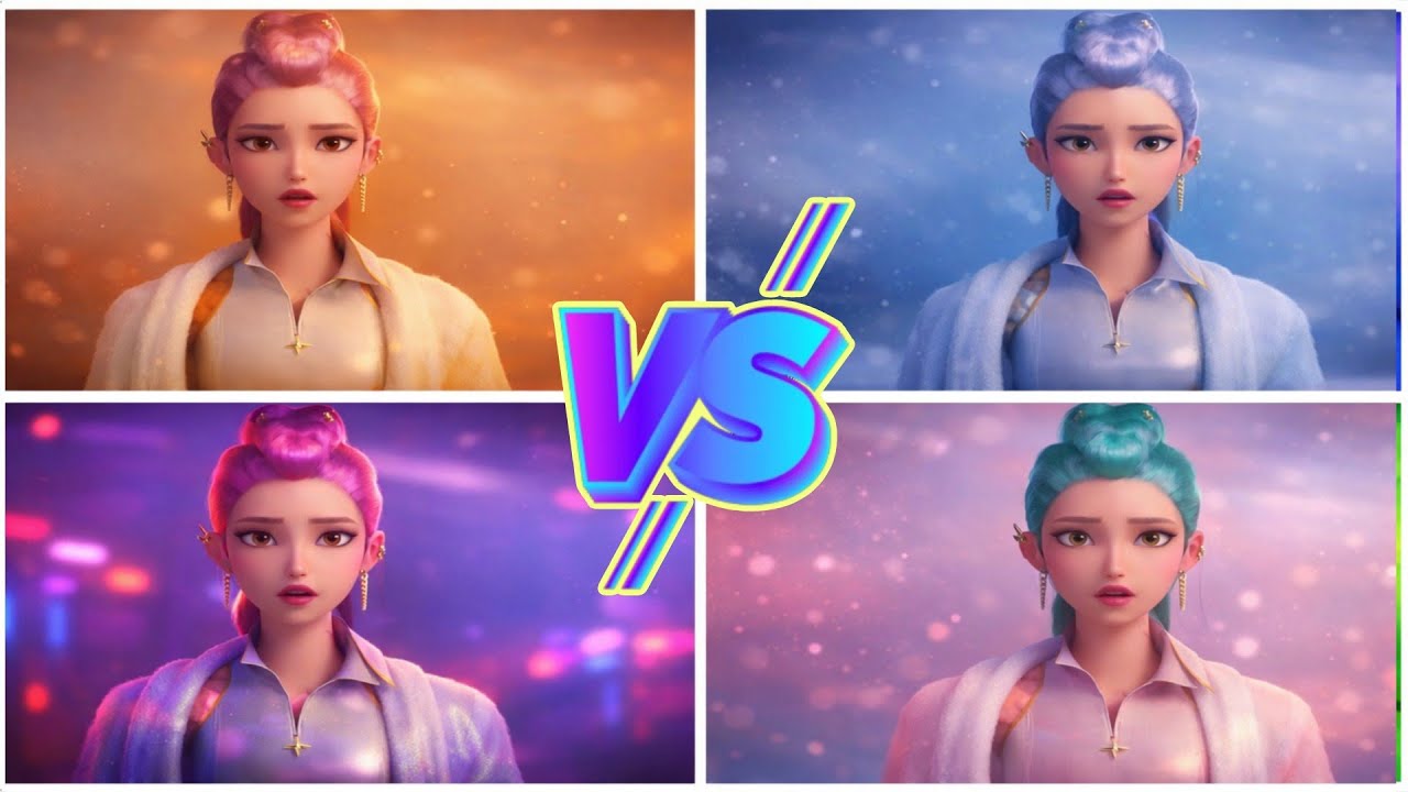 ⚔️ Neon vs Ice vs Fire vs Pastel | EPIC BATTLE