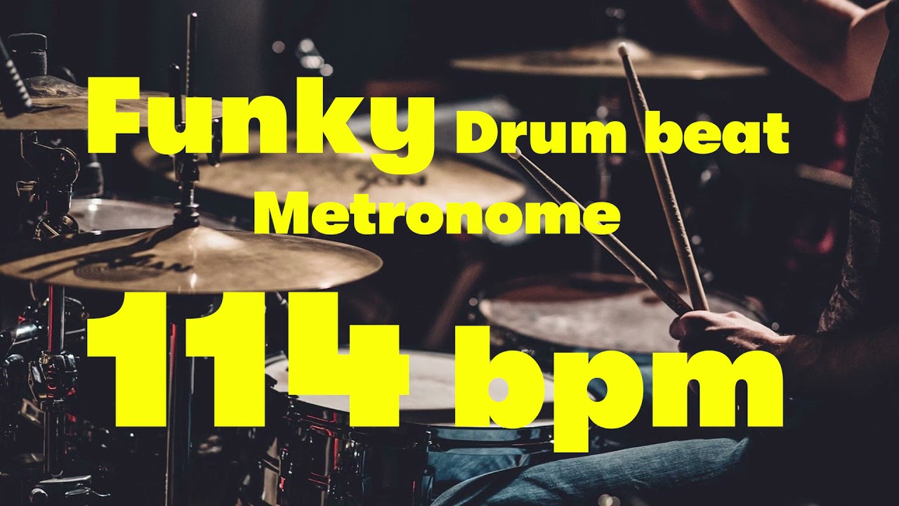 114 bpm funky drumbeat metronome 01